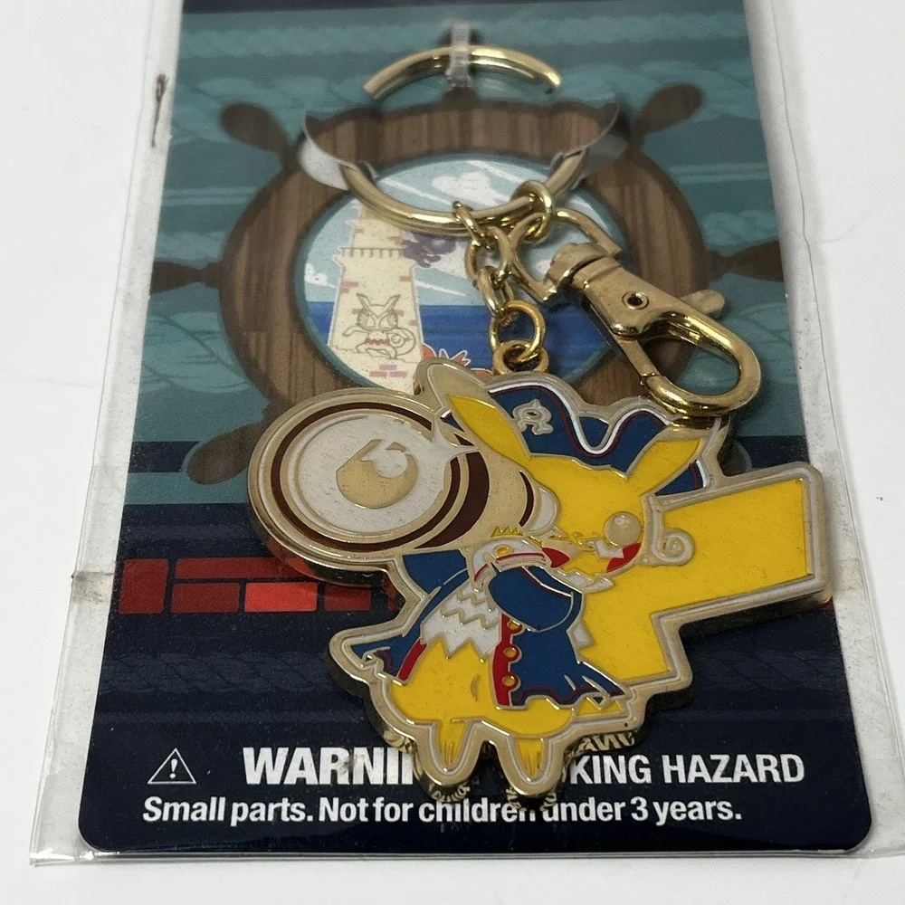 Pokemon Keychain Yellow World Championships 2015 Pikachu Pirate Boston Enamel